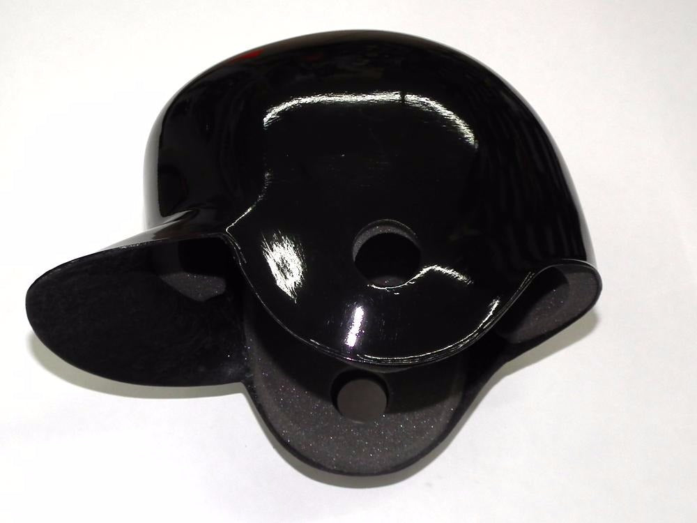Casco Para Beisbol 2 Orejeras Fibra De Vidrio Negr Med