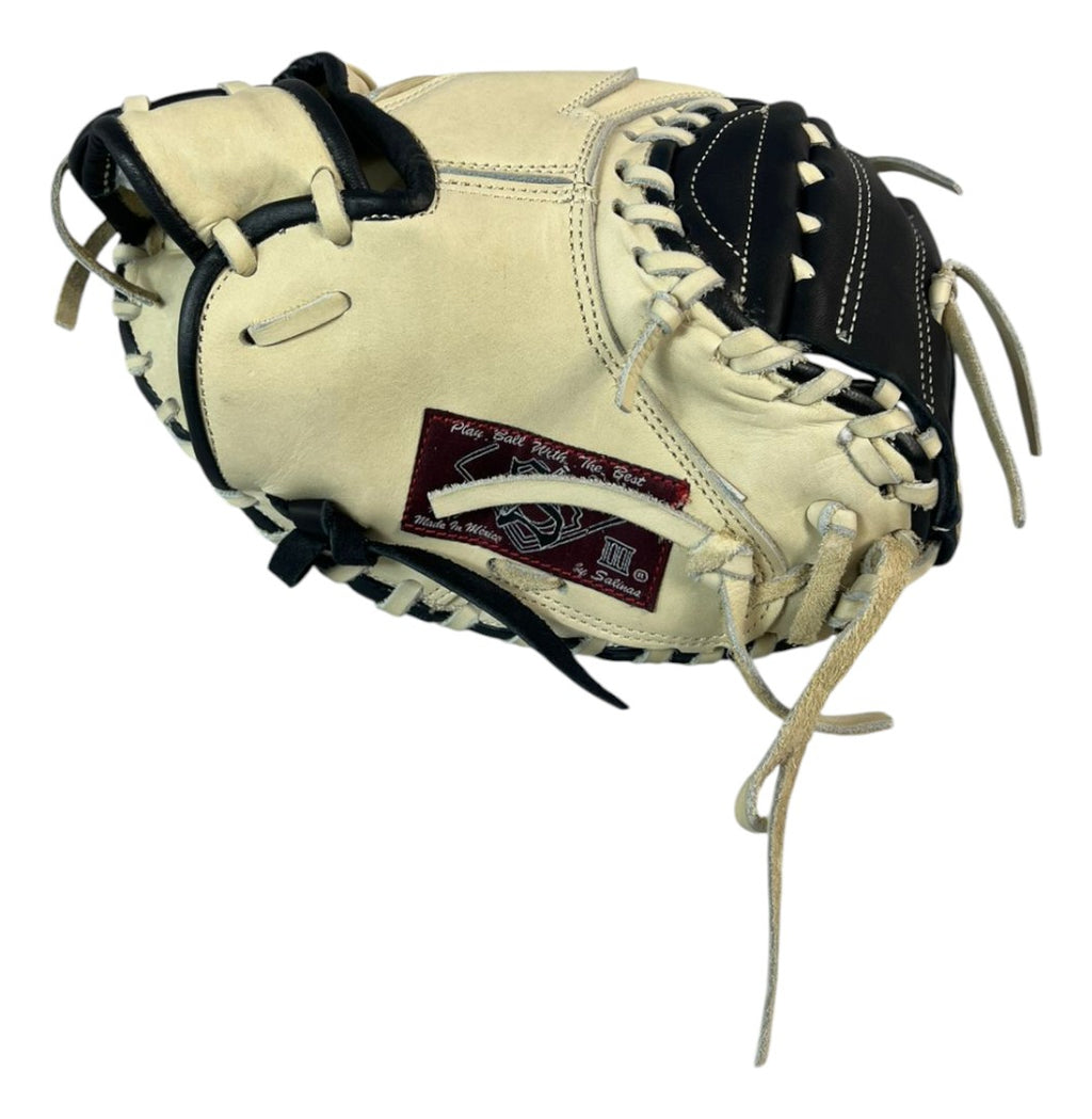 Guante De Catcher Salinas 33 Bone/negro