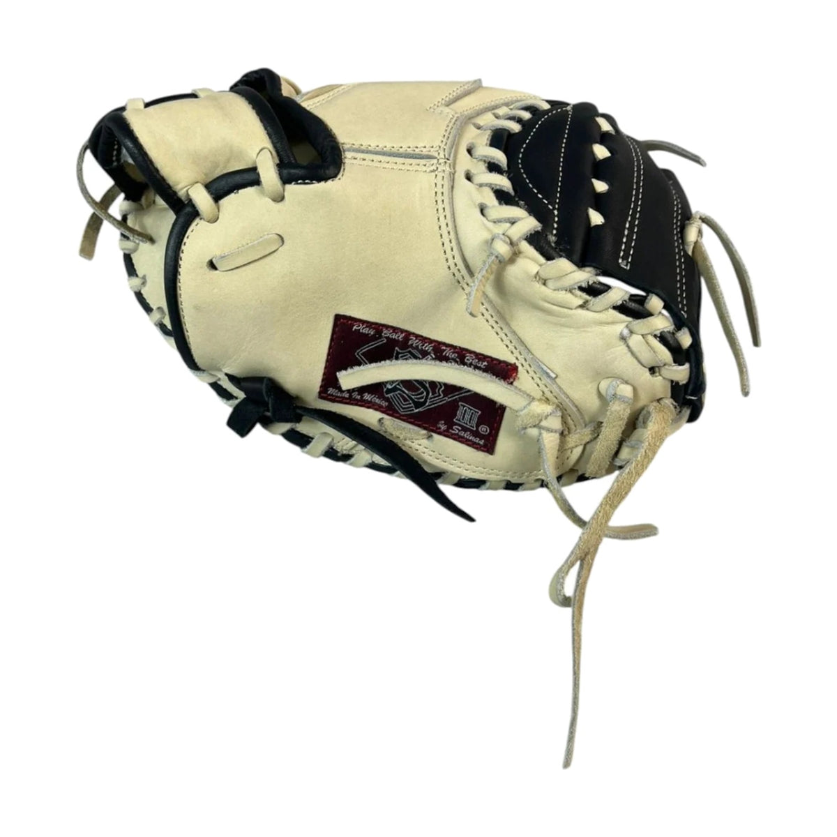 Guante De Catcher Salinas 33 Bone/negro