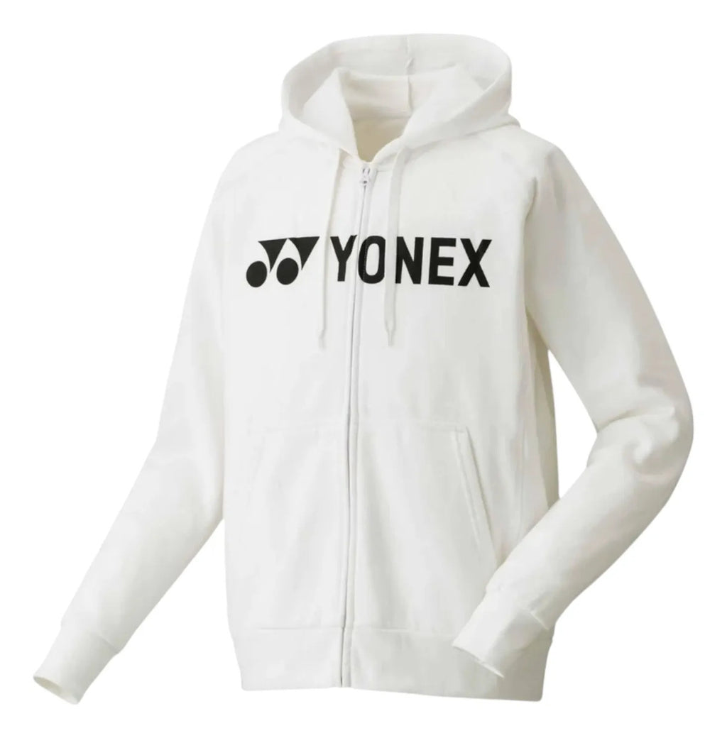 Sudadera Yonex Ym0018ex Hombre Blanca Full Zip Capucha