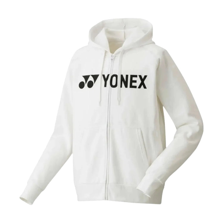 Sudadera Yonex Ym0018ex Hombre Blanca Full Zip Capucha