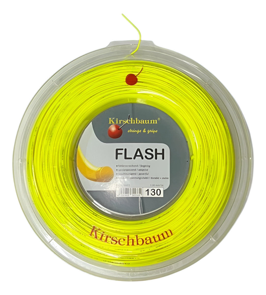 Rollo De Cuerda Kirschbaum Flash Liso 1.30mm Color Amarillo