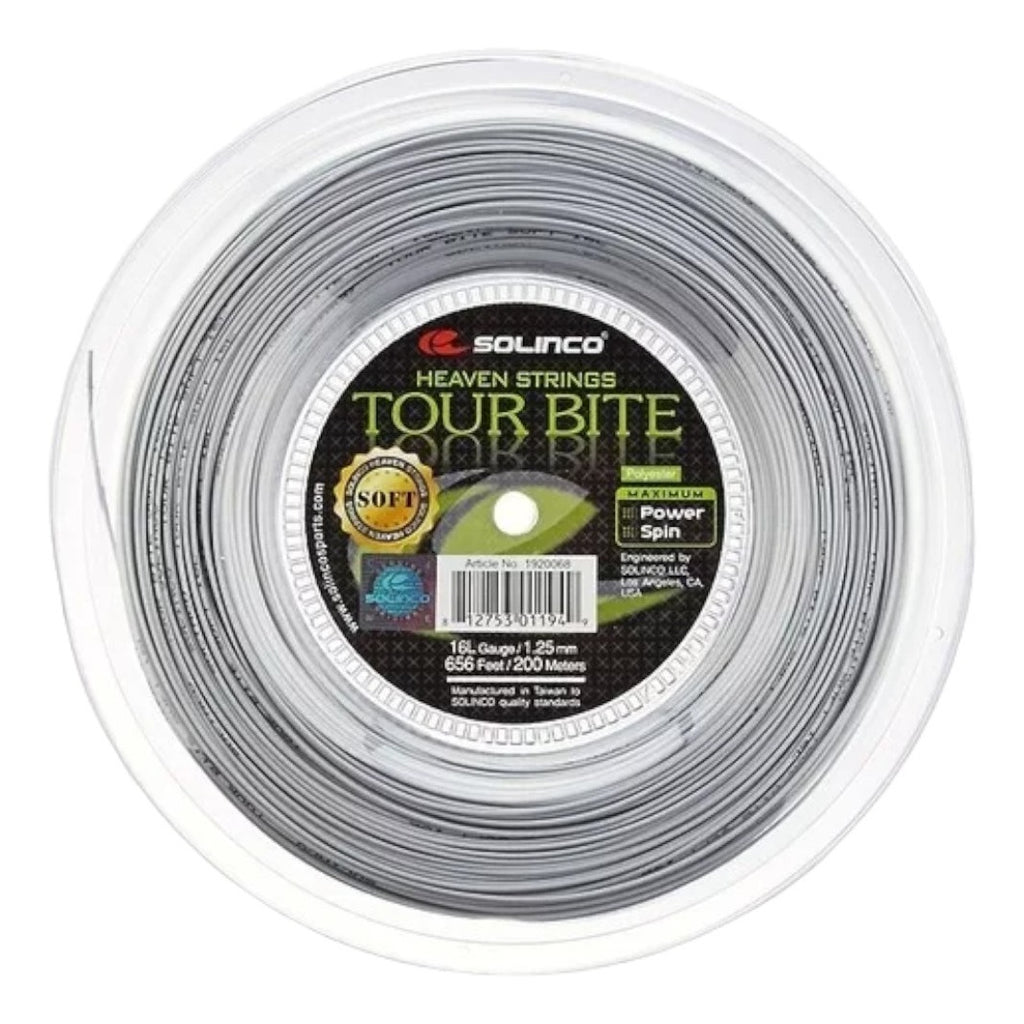 Cuerda Solinco Tour Bite Soft 16 L 1.25mm Rollo De 200 Mts