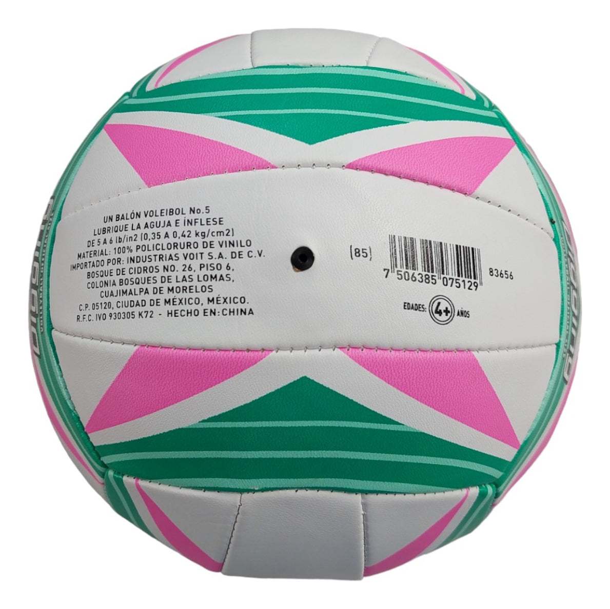 Balón De Voleibol Voit No.5 Digging Vs100 Color Rosa