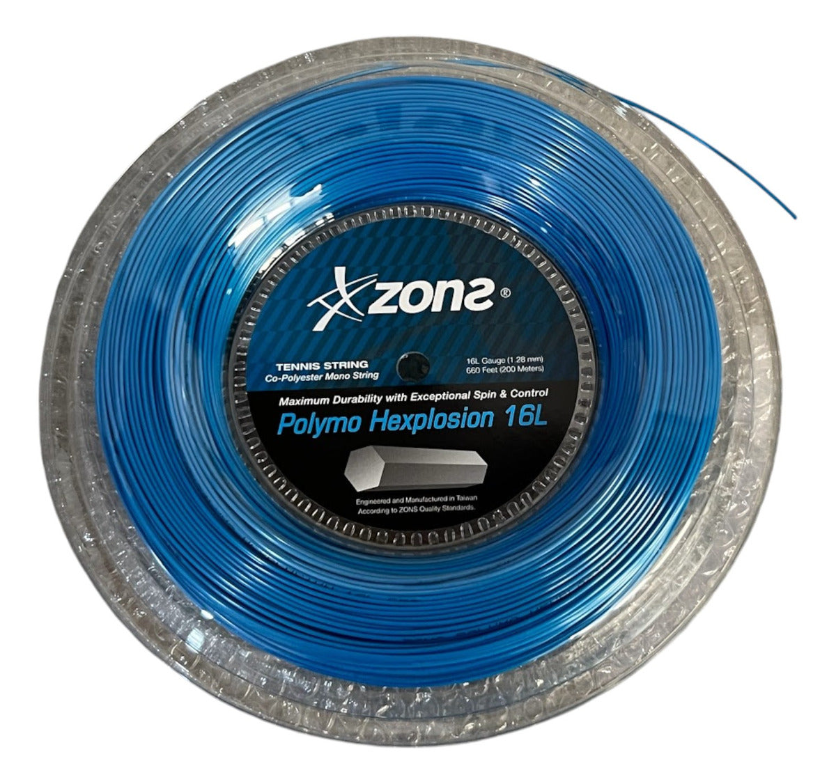 Rollo De Cuerda Zons Polymo Hexplosion Sky Blue 16l