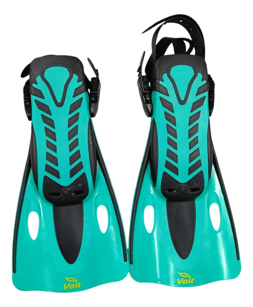 Aletas De Natación Ajustables Para Adulto Talla Ch-m Aqua