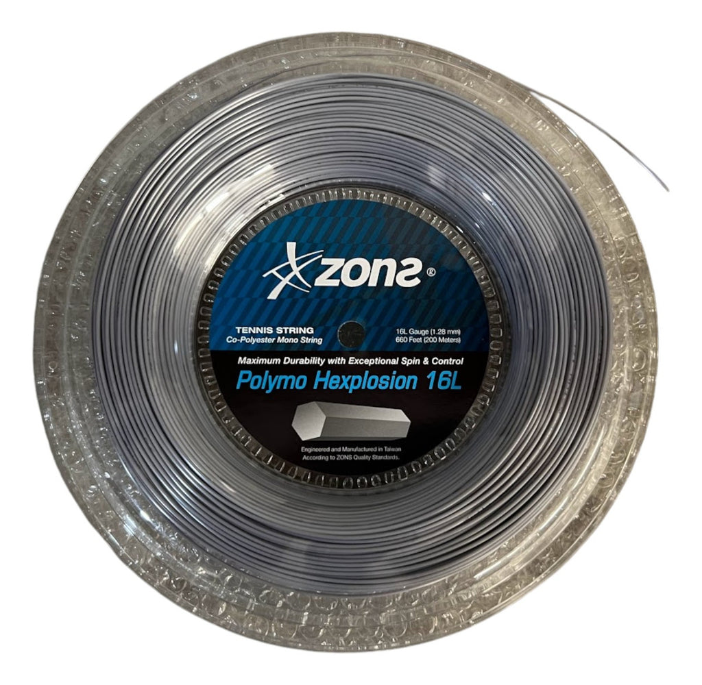Rollo De Cuerda Zons Polymo Hexplosion Plateado 16l