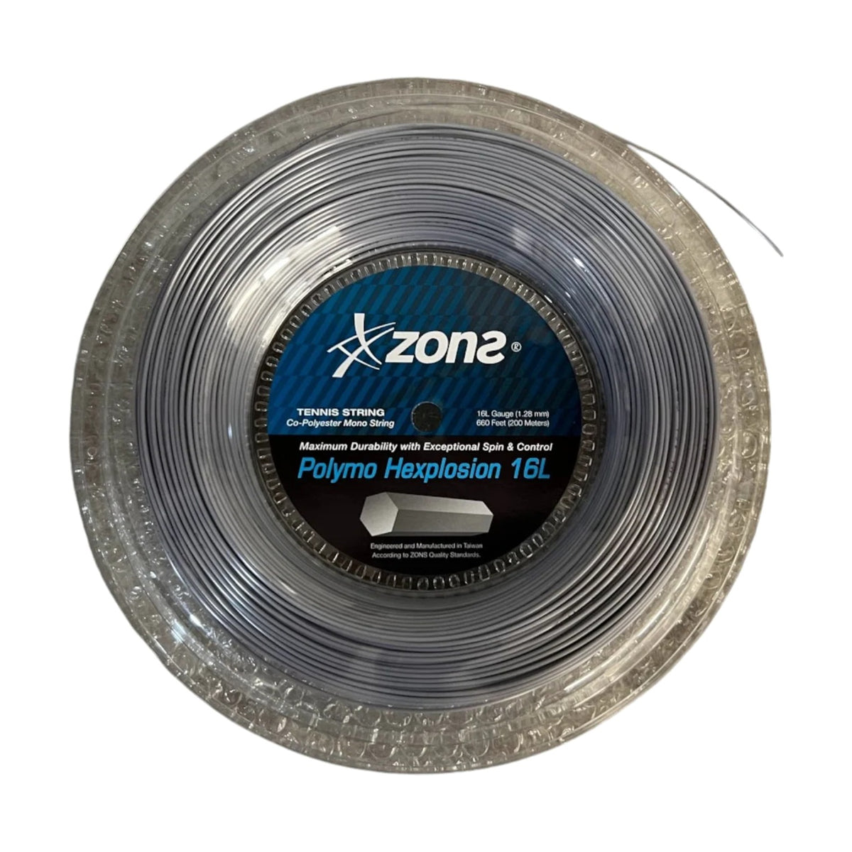 Rollo De Cuerda Zons Polymo Hexplosion Plateado 16l