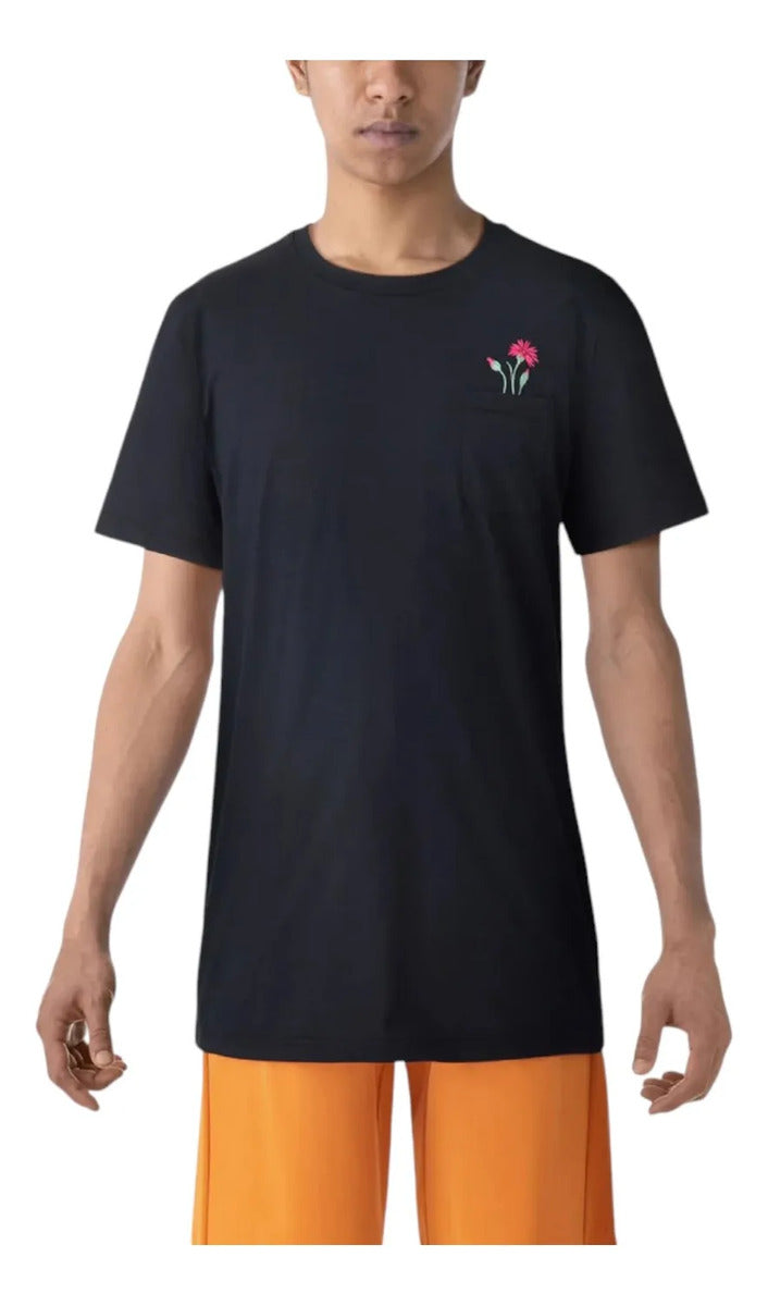 Playera Yonex 16624ex Negra Algodon Tenis Padel