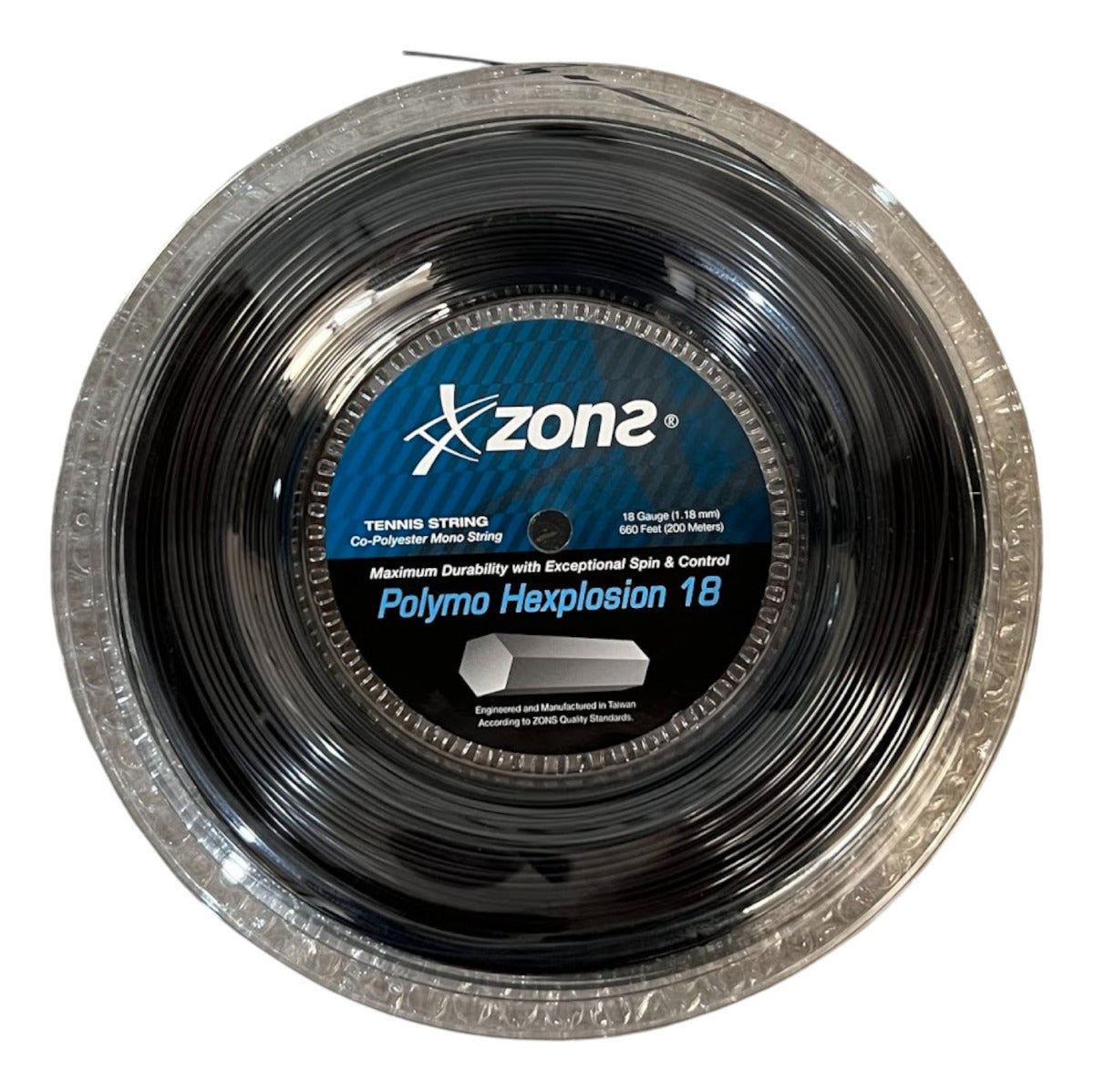 Rollo De Cuerda Zons Polymo Hexplosion Black 1.18mm 18
