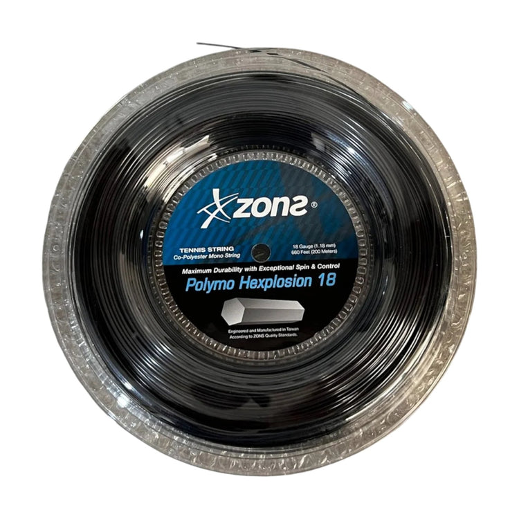Rollo De Cuerda Zons Polymo Hexplosion Black 1.18mm 18