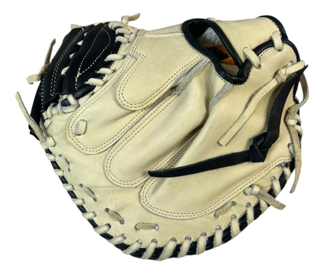 Guante De Catcher Salinas 33 Bone/negro