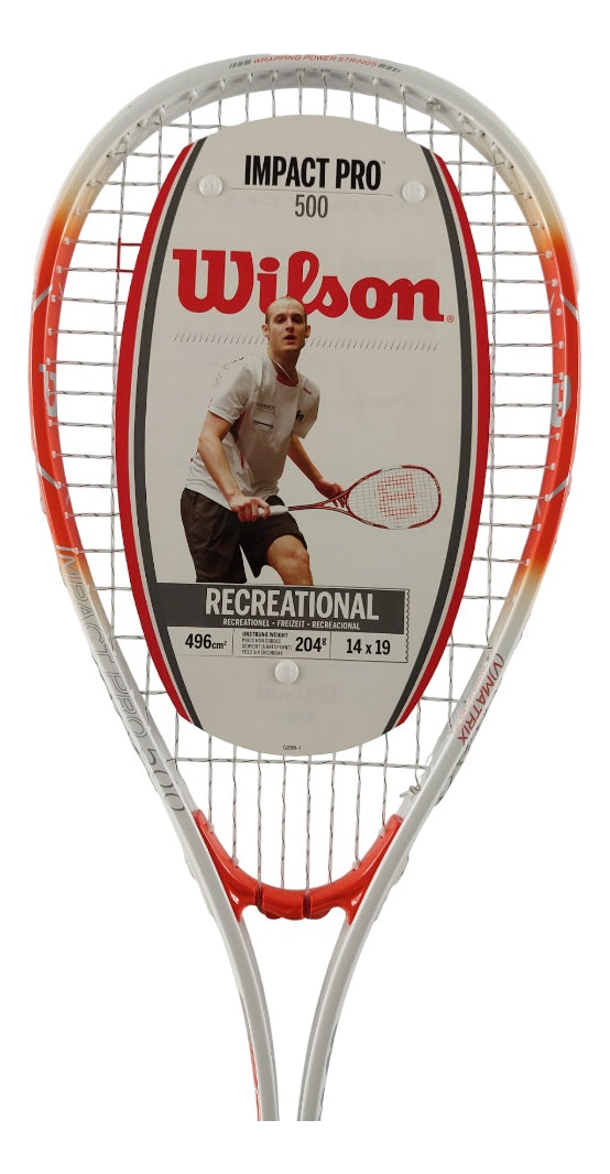 2  Pack Raqueta Para Squash Wilson Impact Pro Naranja