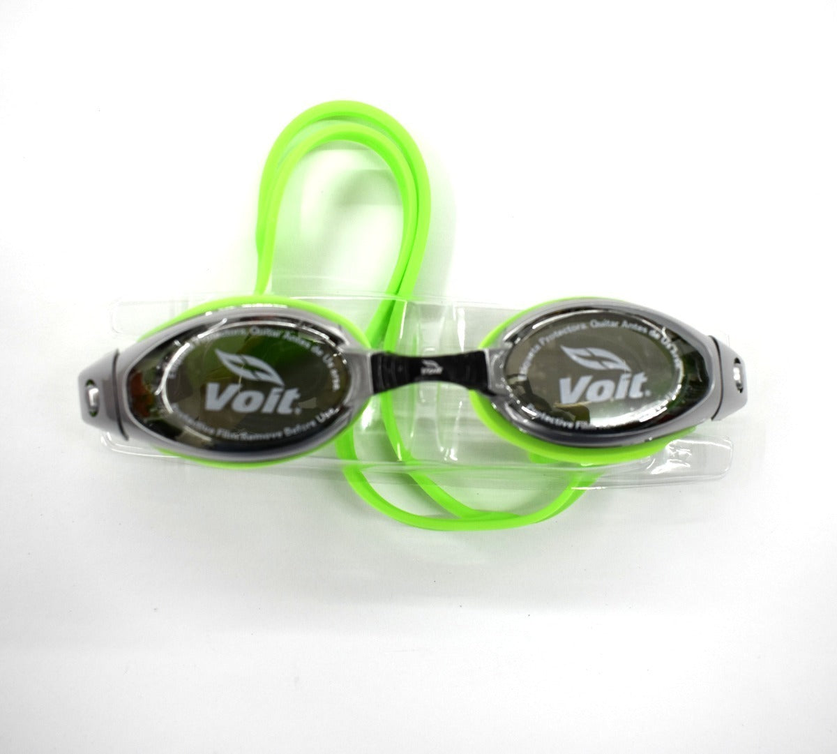 Goggles Voit Max Speed Plateado Verde  Natacion