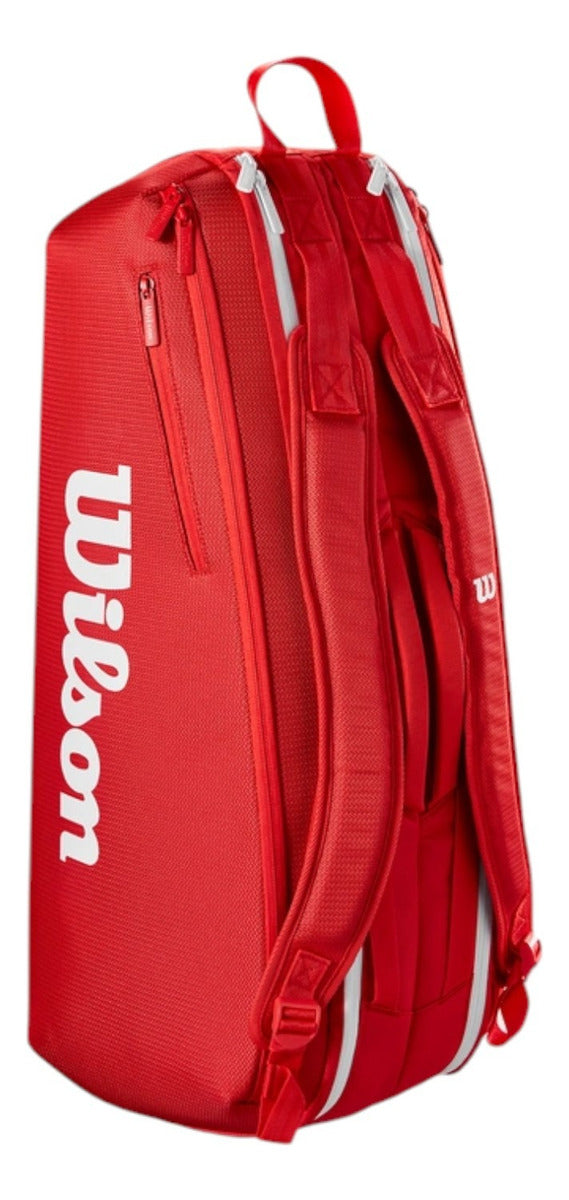 Raquetero Wilson Super Tour 6pk Rojo