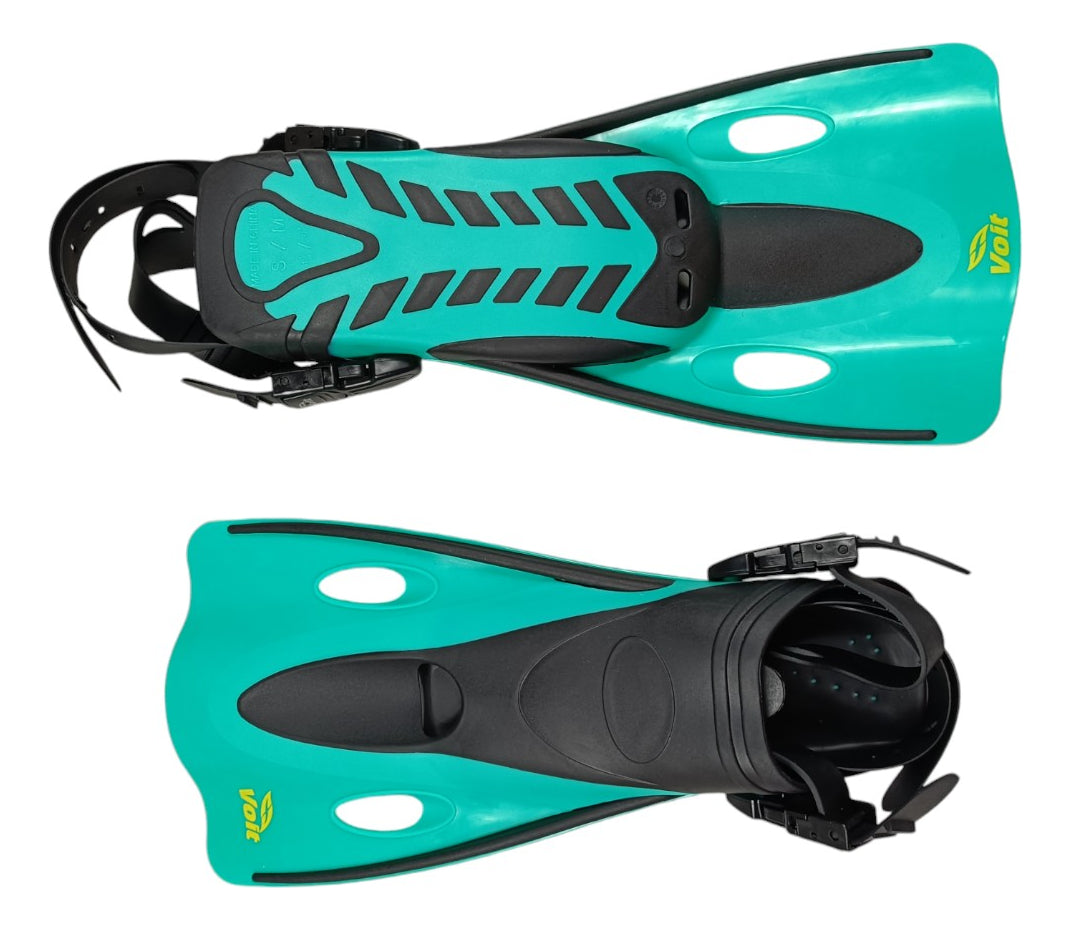 Aletas De Natación Ajustables Para Adulto Talla Ch-m Aqua