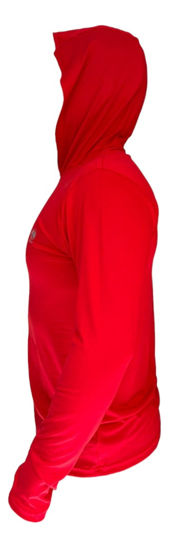 Sudadera Deportiva De Béisbol Radach Manga Larga C/gorro Red