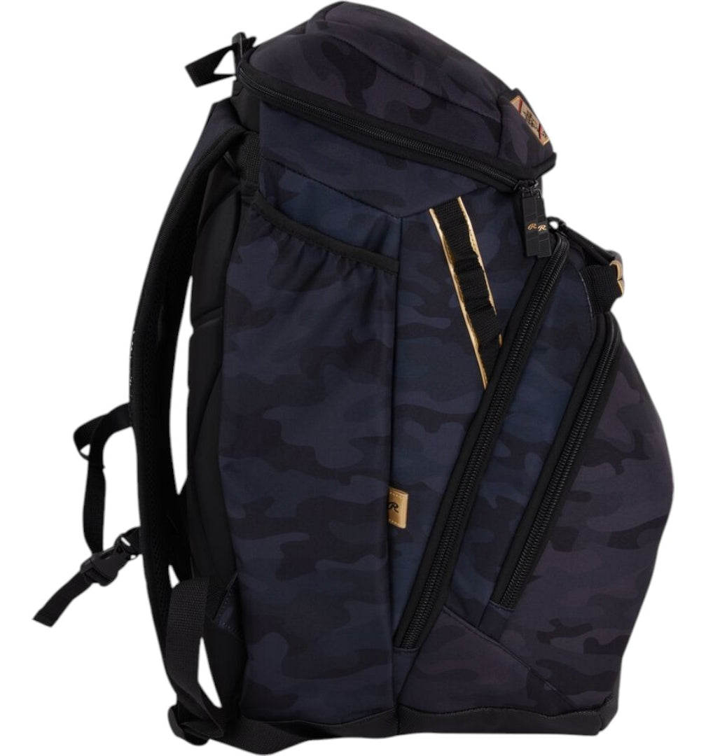 Backpack De Béisbol Rawlings Gold Collection Black Camo