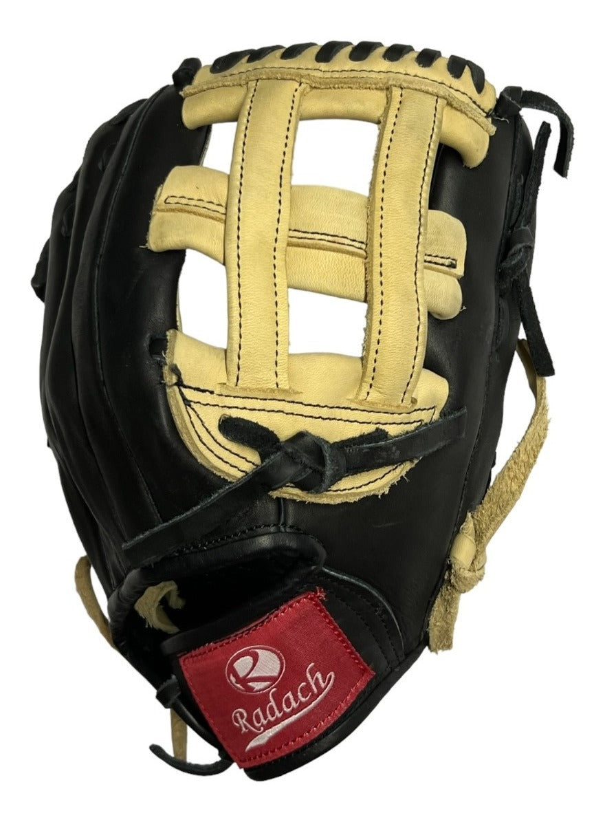 Guante De Beisbol Radach Pro Cuadro Caja H 12in Black Bone