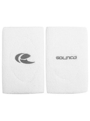 Muñequeras Doble Largo Blancas De Solinco Pack De 2 Piezas