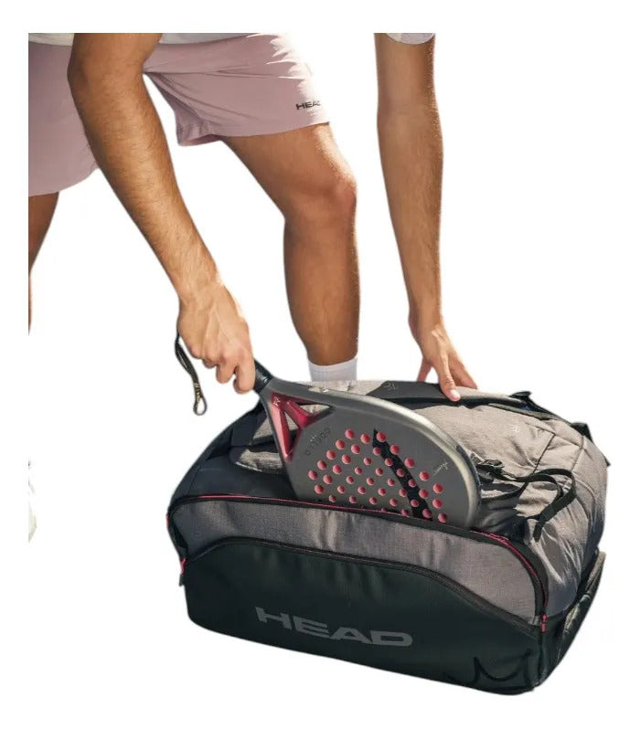 Bolsa Pádel Head Coello Pro X Duffle L 60l Gris 2026