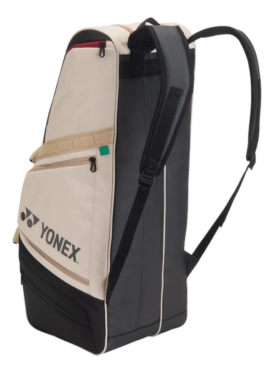 Raquetero Tenis Yonex Gearlogic Racquet Bag 6 Raquetas Beige