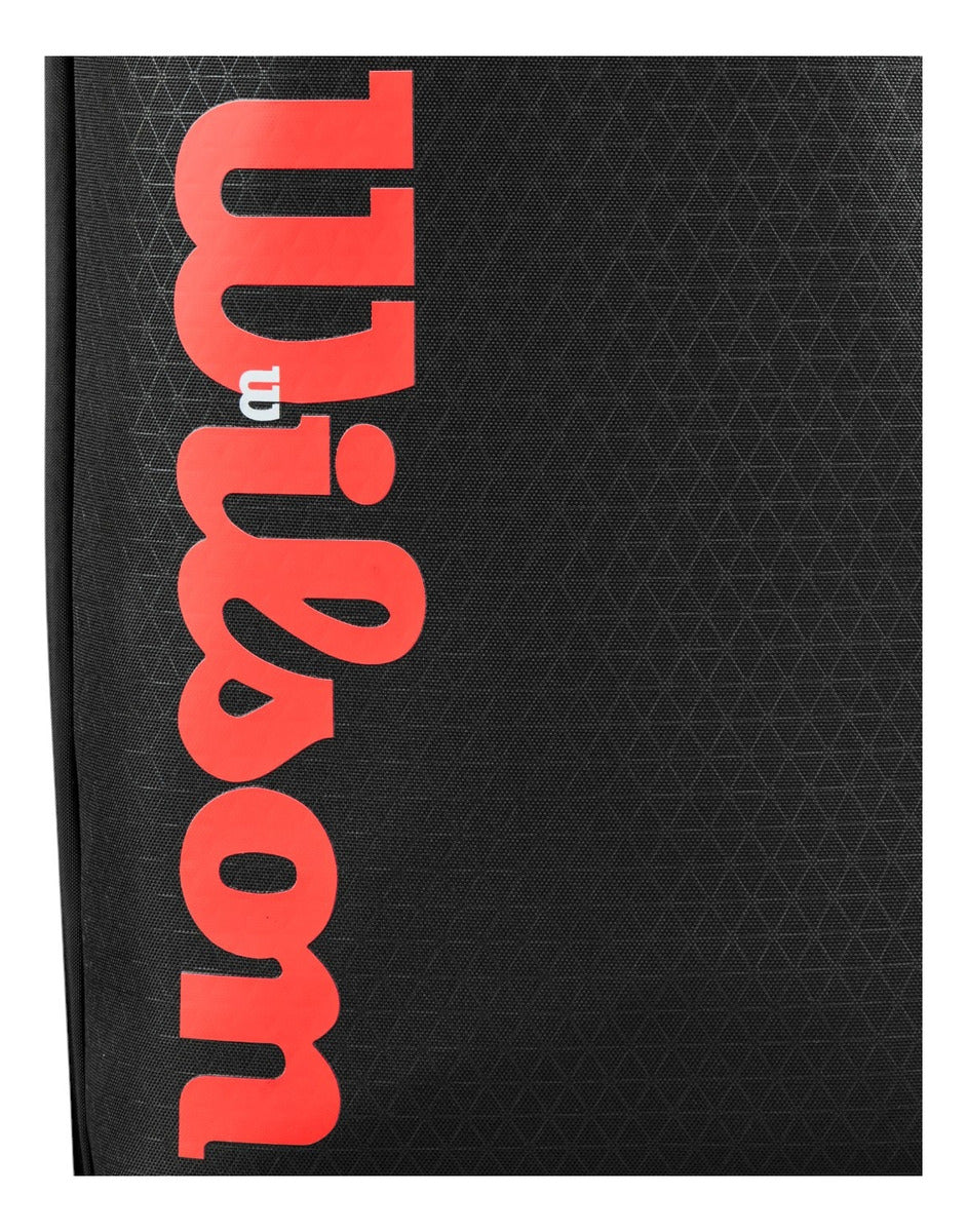 Raquetero Wilson Clash V3 15pk Negro Rojo