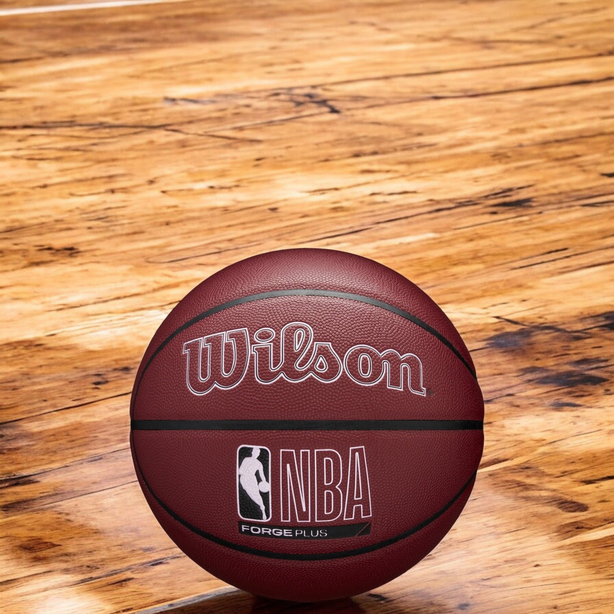 Balón De Basquetbol Wilson Nba Forge Plus #7 Maroon