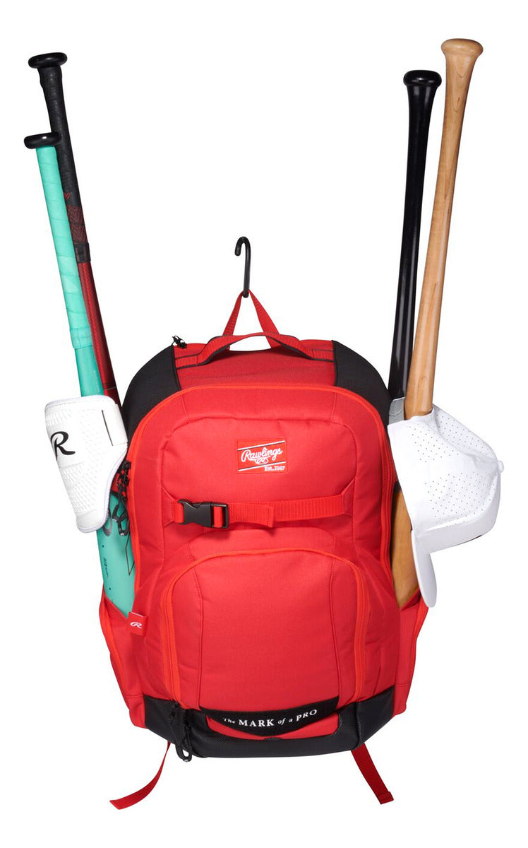 Back Pack Rawlings Beisbol Softbol Journey Players Rojo
