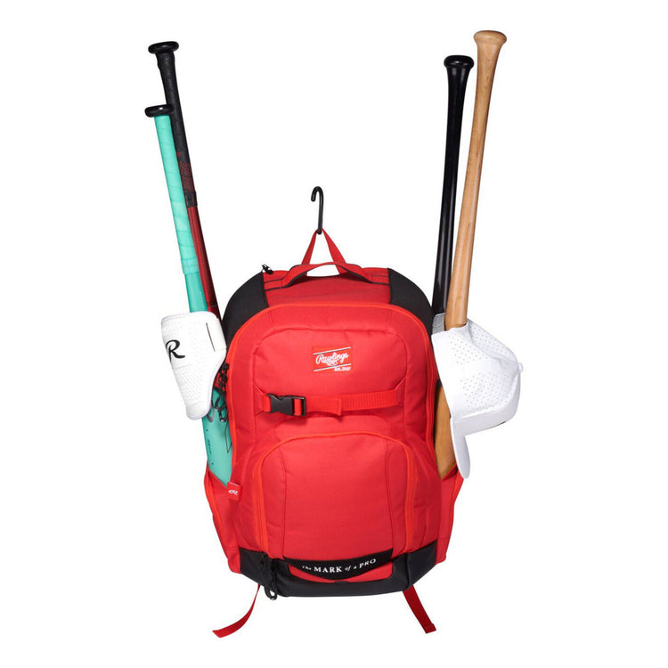 Back Pack Rawlings Beisbol Softbol Journey Players Rojo