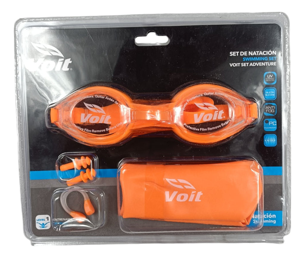 Set De Natación Voit Adventure Adulto Naranja