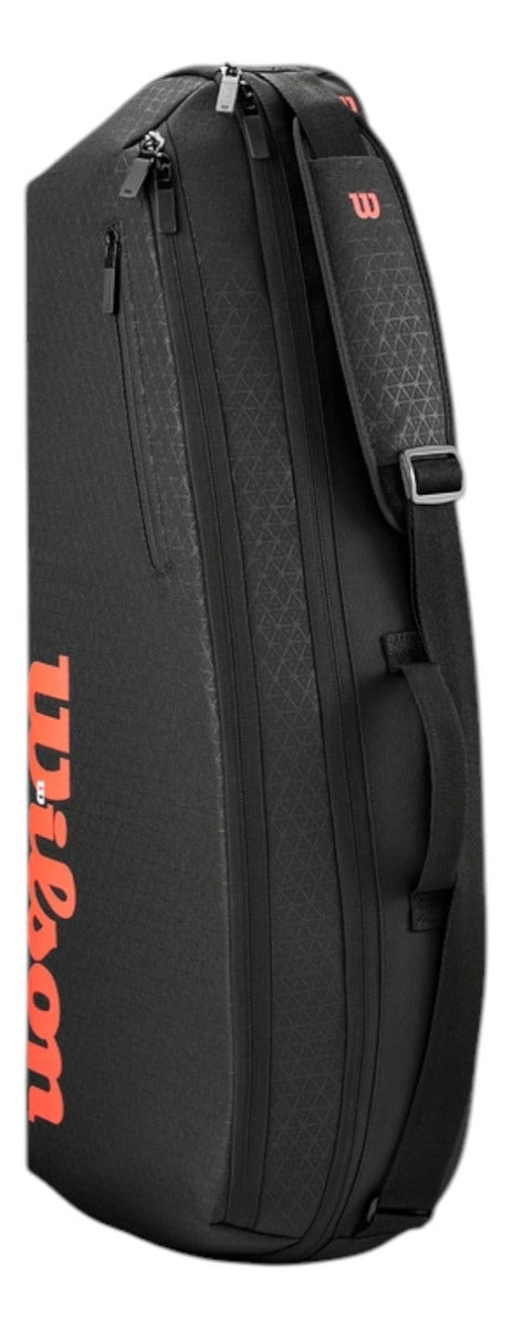 Raquetero Wilson Clash V3 3pk Negro Rojo