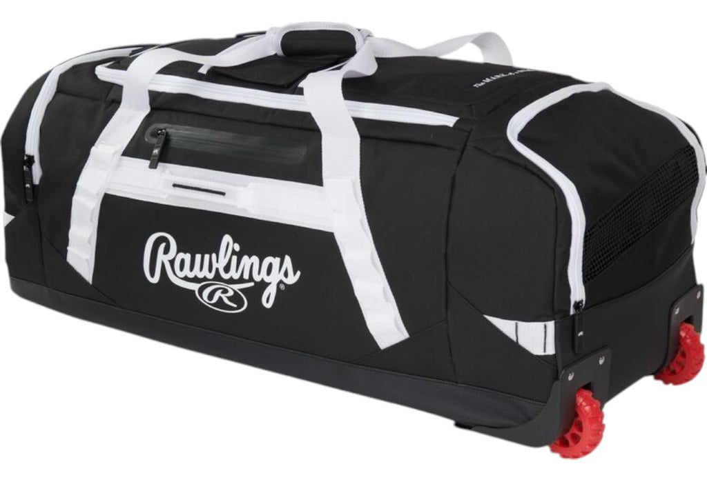 Maleta Con Ruedas Rawlings Yadi 2 Para Beisbol Softbol Negra