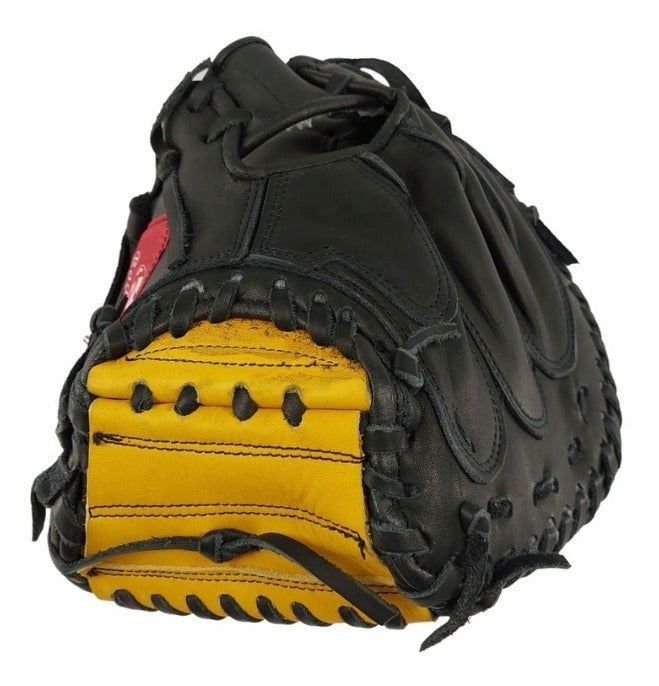 Guante De Beisbol Radach Pro Cátcher 33in Negro Amarillo