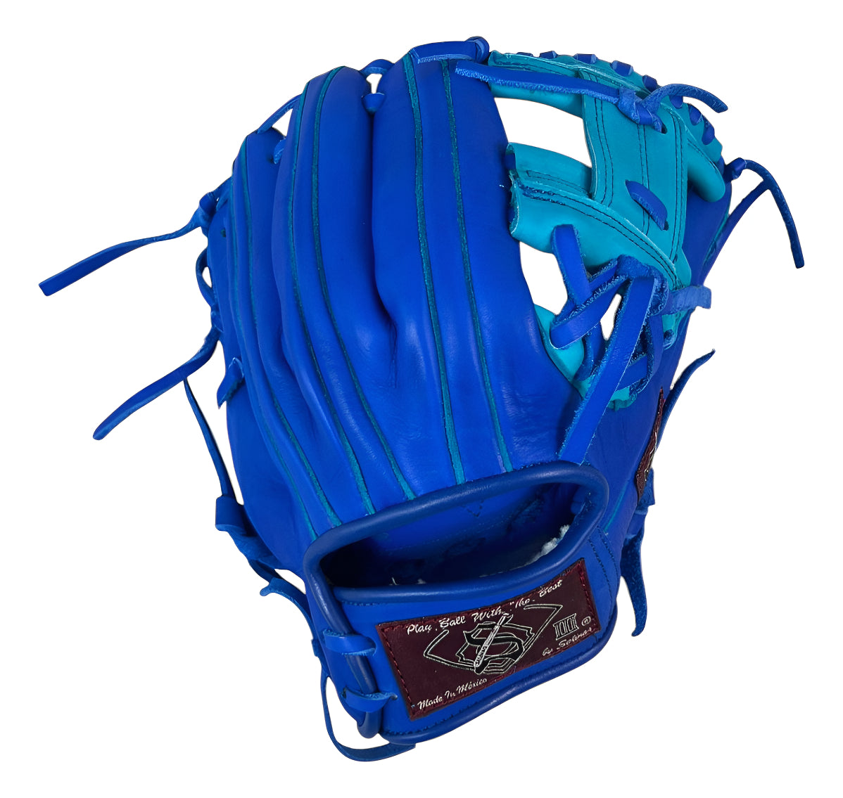 Guante De Béisbol Salinas 11.5 Azul Royal/aqua Caja I