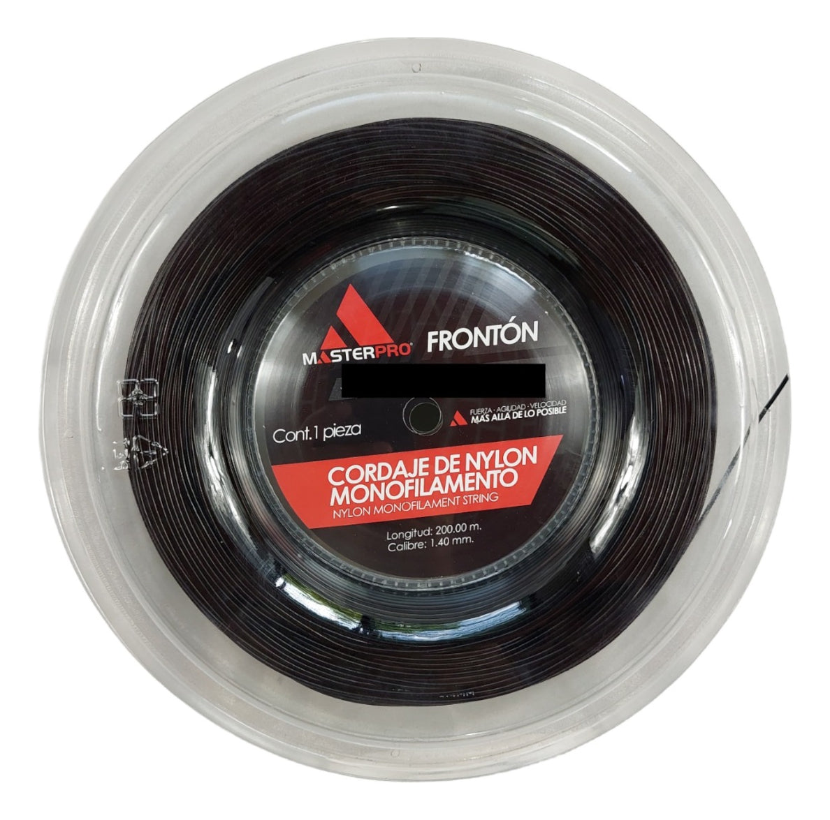 Cuerda Para Raqueta Nylon Master Pro Negro 200mts