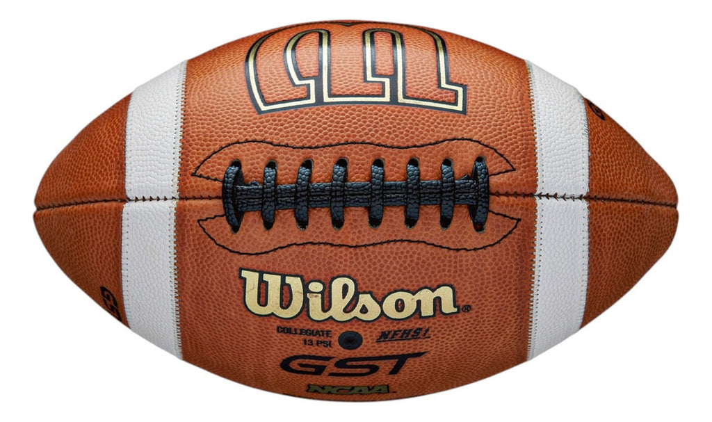 Balon De Futbol Americano Wilson Gst 1003 Piel Natural