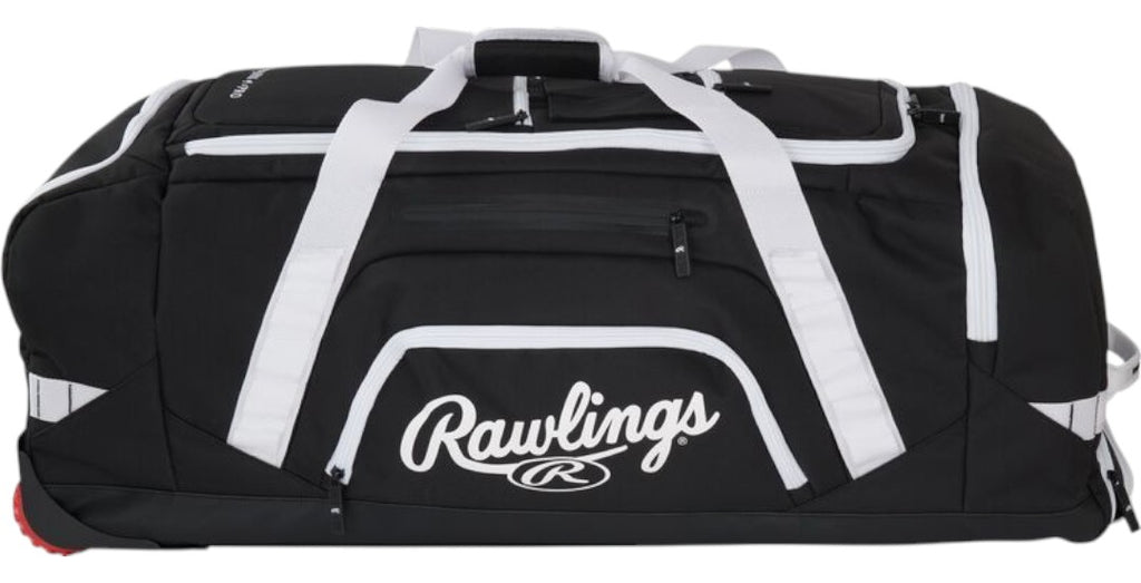 Maleta Con Ruedas Rawlings Yadi 2 Para Beisbol Softbol Negra