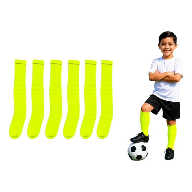 Pack 6 Pares Medias Deportivas Infantiles 7-9 Beisbol Neon Neon Infantil