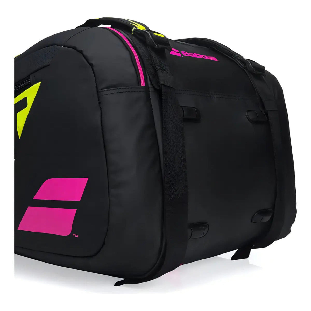 Raquetero Babolat Pure Aero Rafa X12 (capacidad 12 Raquetas) Negro/amarillo/rosa