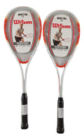 2  Pack Raqueta Para Squash Wilson Impact Pro Naranja