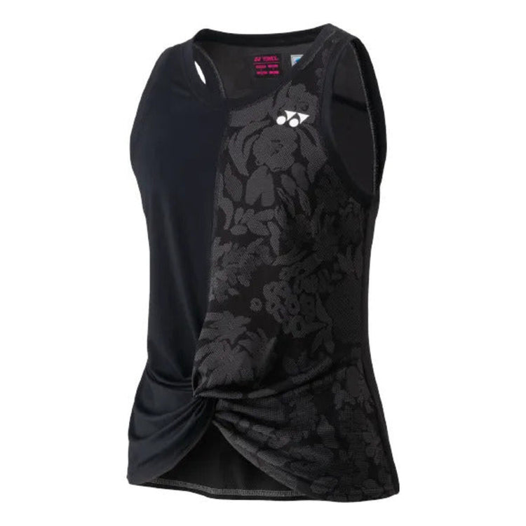 Playera Yonex 20691ex Mujer Sin Mangas Black Tenis Padel Xs