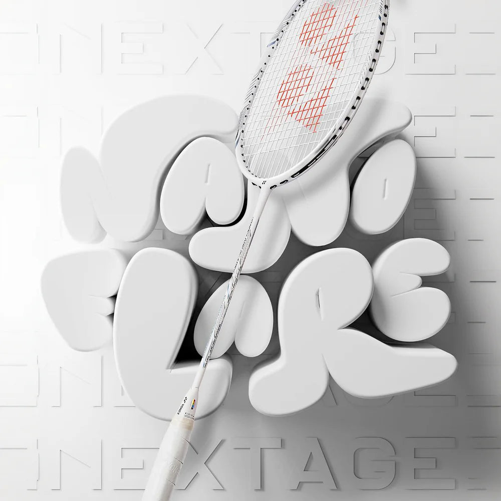 Raqueta De Badminton Yonex Nanoflare Nextage White Gray 4u5