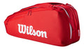 Raquetero Wilson Super Tour 6pk Rojo