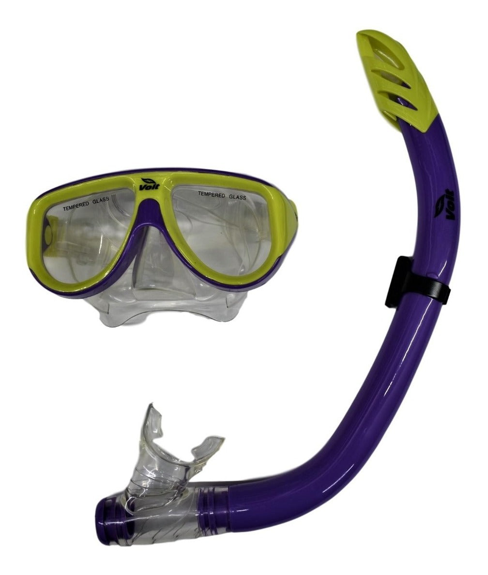 Set De Snorkel Triton Natación Voit Adulto Grande-xl Morado