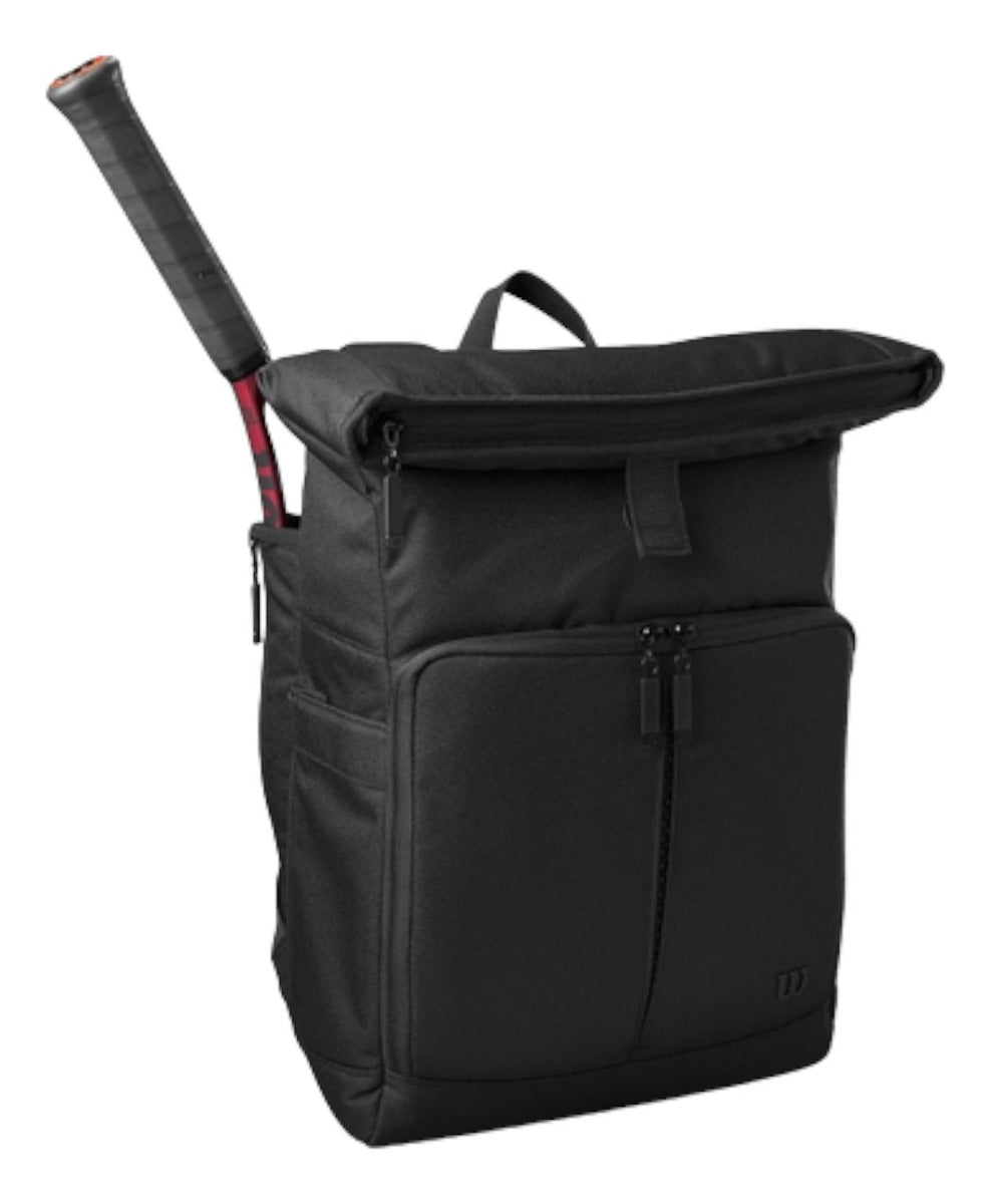 Backpack Wilson Lifestyle Negra Para Raqueta Radach Sports