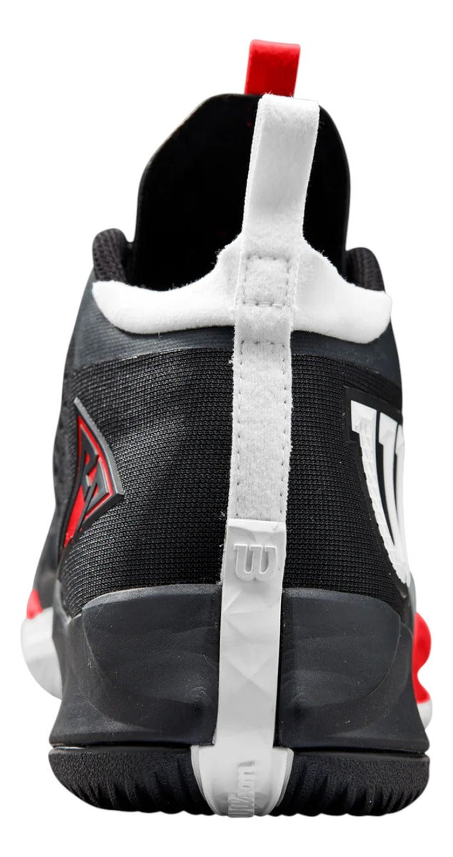 Tenis Wilson Rush Pro Tour Mid Black Red Deportes De Raqueta
