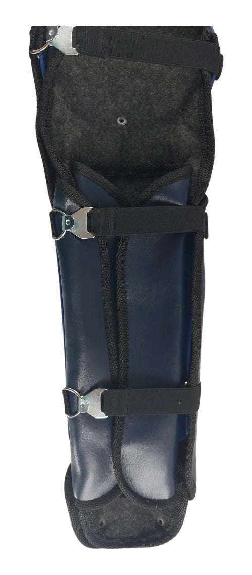 Espinilleras De Béisbol Doble Protección Color Marino Radach