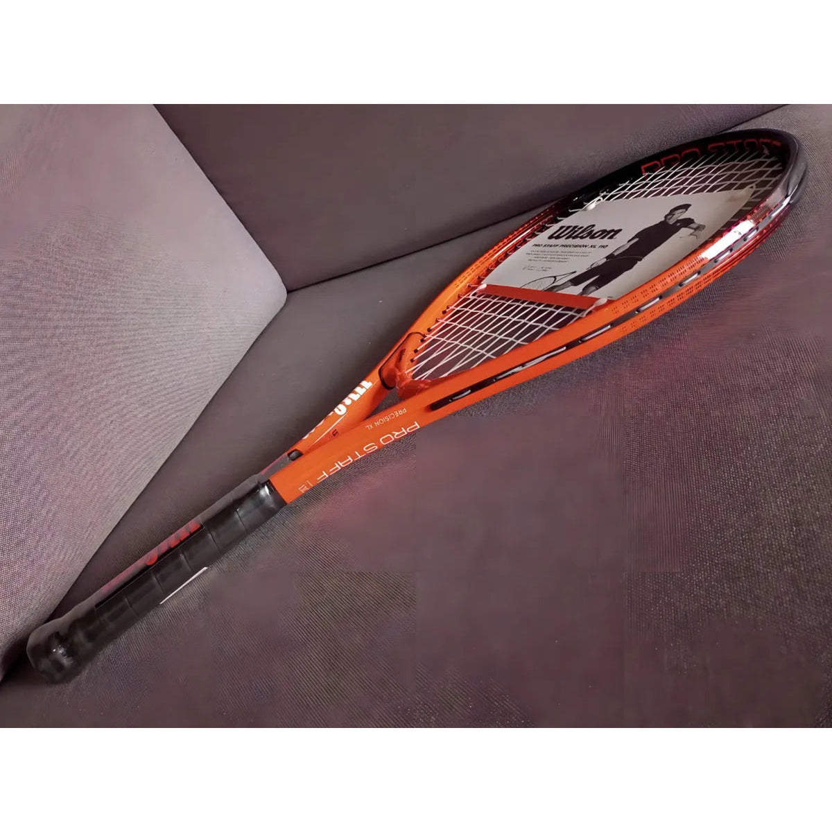 Raqueta Wilson Tenis Pro Staff Precision Xl 110 Xchws P Color Rojo Tamaño del grip 4 3/8