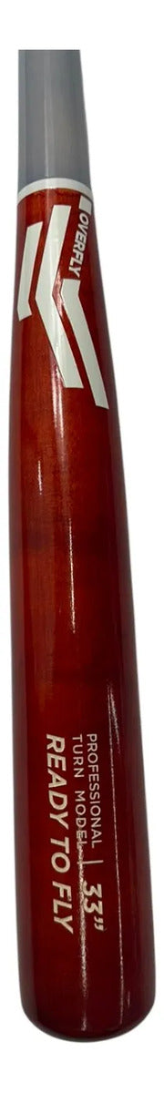 Bat Beisbol Overfly Ready To Fly 33in Madera Gris/rojo